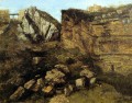 Rocas desmoronadas Pintor realista Gustave Courbet